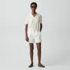 Theory Fluid Pleat Short In Good Linen In White