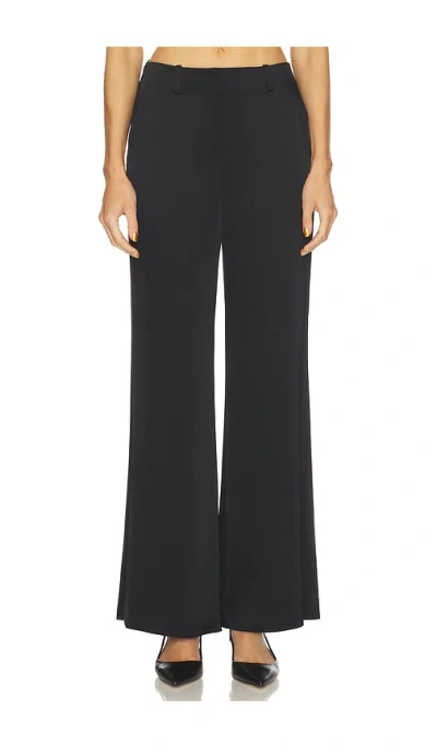 Theory Fluid Satin Pant In Black