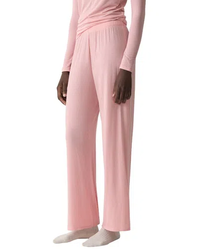 Theory Fluid Wide Leg Pull On Pant In Animal Print