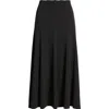 Theory Fluted Seam Sweate Skirt In Black