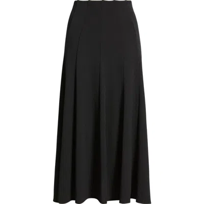 Theory Fluted Seam Sweate Skirt In Black