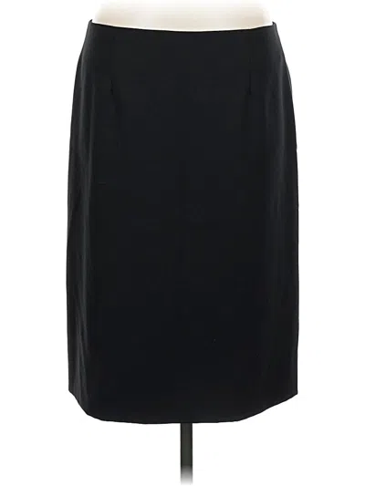Pre-owned Theory Formal Skirt In Black