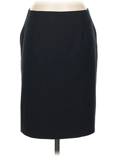 Pre-owned Theory Formal Skirt In Black