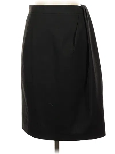 Pre-owned Theory Formal Skirt In Black