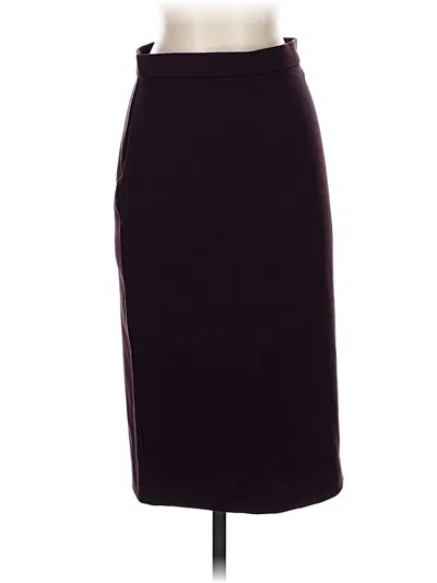 Pre-owned Theory Formal Skirt In Burgundy