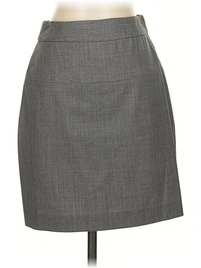 Pre-owned Theory Formal Skirt In Gray