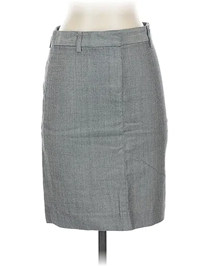 Pre-owned Theory Formal Skirt In Gray