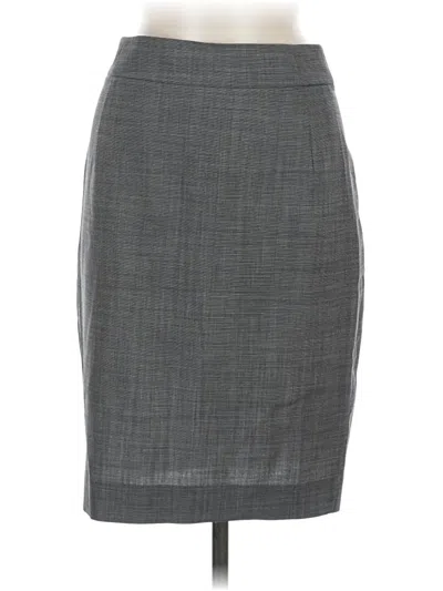 Pre-owned Theory Formal Skirt In Gray