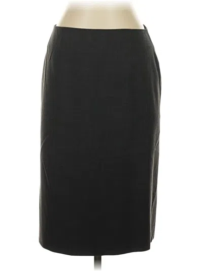 Pre-owned Theory Formal Skirt In Gray