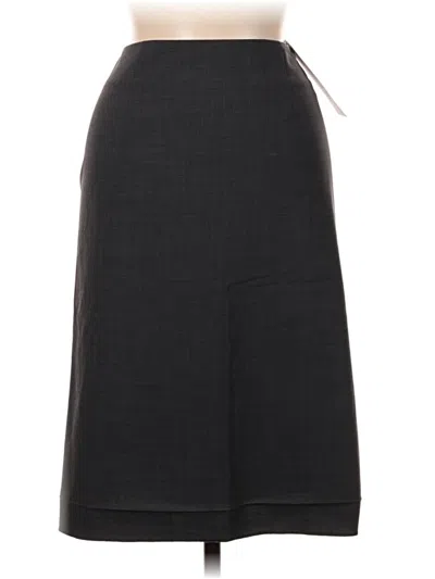 Pre-owned Theory Formal Skirt In Gray