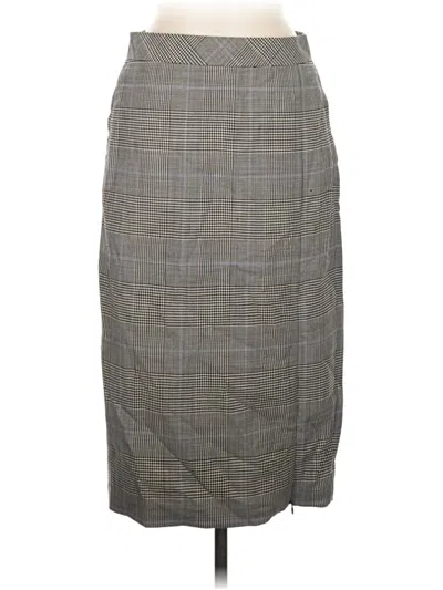 Pre-owned Theory Formal Skirt In Gray
