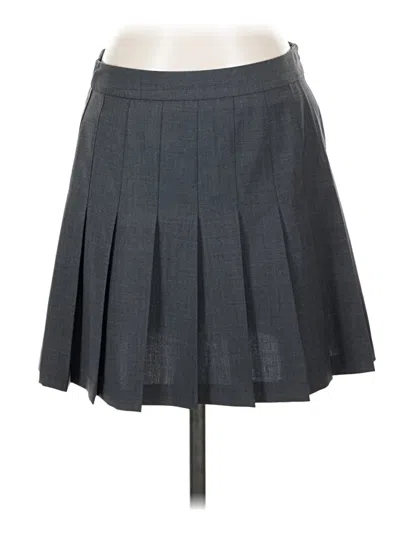 Pre-owned Theory Formal Skirt In Gray