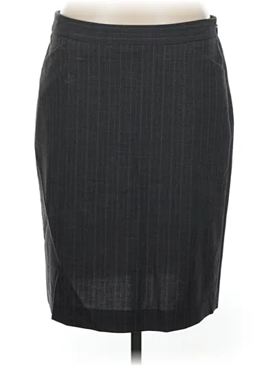 Pre-owned Theory Formal Skirt In Gray