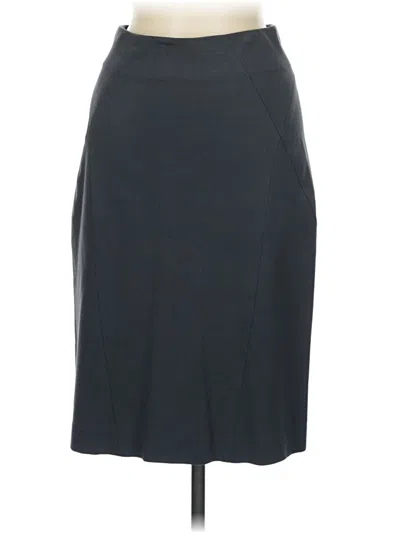 Pre-owned Theory Formal Skirt In Gray