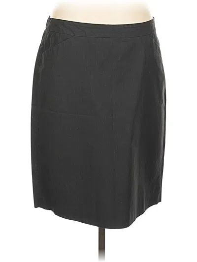 Pre-owned Theory Formal Skirt In Gray