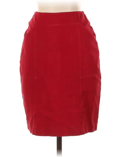Pre-owned Theory Formal Skirt In Red