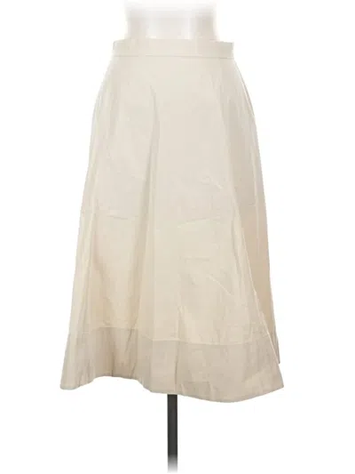 Pre-owned Theory Formal Skirt In White