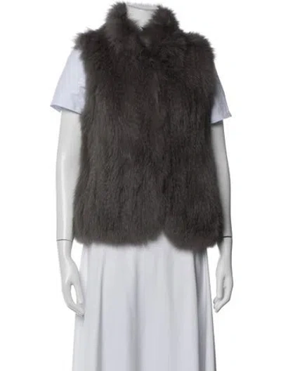 Pre-owned Theory Fox Vest In Grey