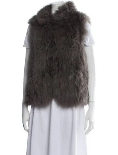 Pre-owned Theory Fox Vest In Grey