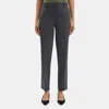 Theory Full Length Pant In Stretch Wool In Gray