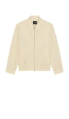 Theory Zip Blouson Jacket Chino In Neutral