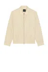 Theory Zip Blouson Jacket Chino In Neutral