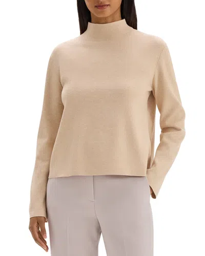 Theory Funnel Neck Pullover In Neutral