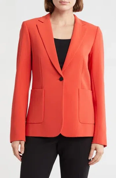 Theory Gabrielle Modern Fit Blazer In Orange