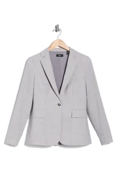 Theory Gabrielle One-button Blazer In Purple