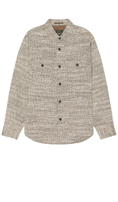 Theory Garvin Tweed Jacket In Coffee Multi