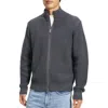 Theory Riland Regular Fit Full Zip Cardigan In Gray