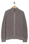 Theory Gary Full Zip Jacket In Force Grey/ivory