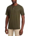 Theory Gaskell Solid Henley In Dark Olive