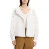 Theory Gathered Hooded Jacket In White