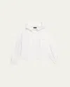 Theory Gathered Hooded Jacket In White