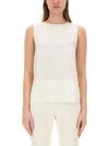 Theory Admiral Sleeveless Top In Beige