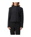 Theory Giacca Button-up Cropped Jacket In Black
