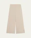 Theory Good Crunch High-waist Wide-leg Trousers In Straw