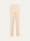 Theory Good Crunch High-waist Wide-leg Trousers In Straw