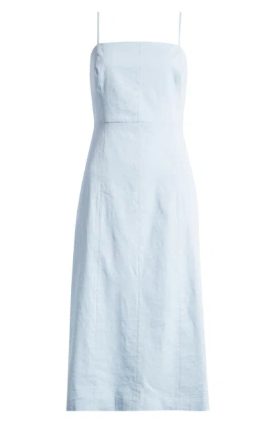 THEORY GOOD STRAPPY A-LINE LINEN BLEND DRESS