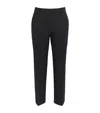 Theory Good Wool Cropped Treeca Trousers In Black