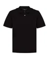 Theory Goris Lightweight Knit Polo Shirt In Black