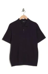 Theory Goris Knit Polo In Blue