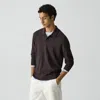 Theory Goris Long-sleeve Polo Shirt In Light Bilen