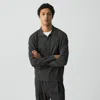 Theory Goris Long-sleeve Polo Shirt In Light Bilen In Gray