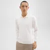 Theory Briody Novo Merino Wool Blend Sweater In White