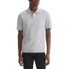 Theory Goris Milano Stitch Regular Fit Polo Shirt In Silver Heather