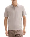 Theory Goris Grid Light Performance Polo In Gray