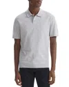 Theory Goris Milano Stitch Regular Fit Polo Shirt In Silver Heather