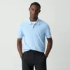 Theory Goris Polo Shirt In Light Bilen In Clear Sky